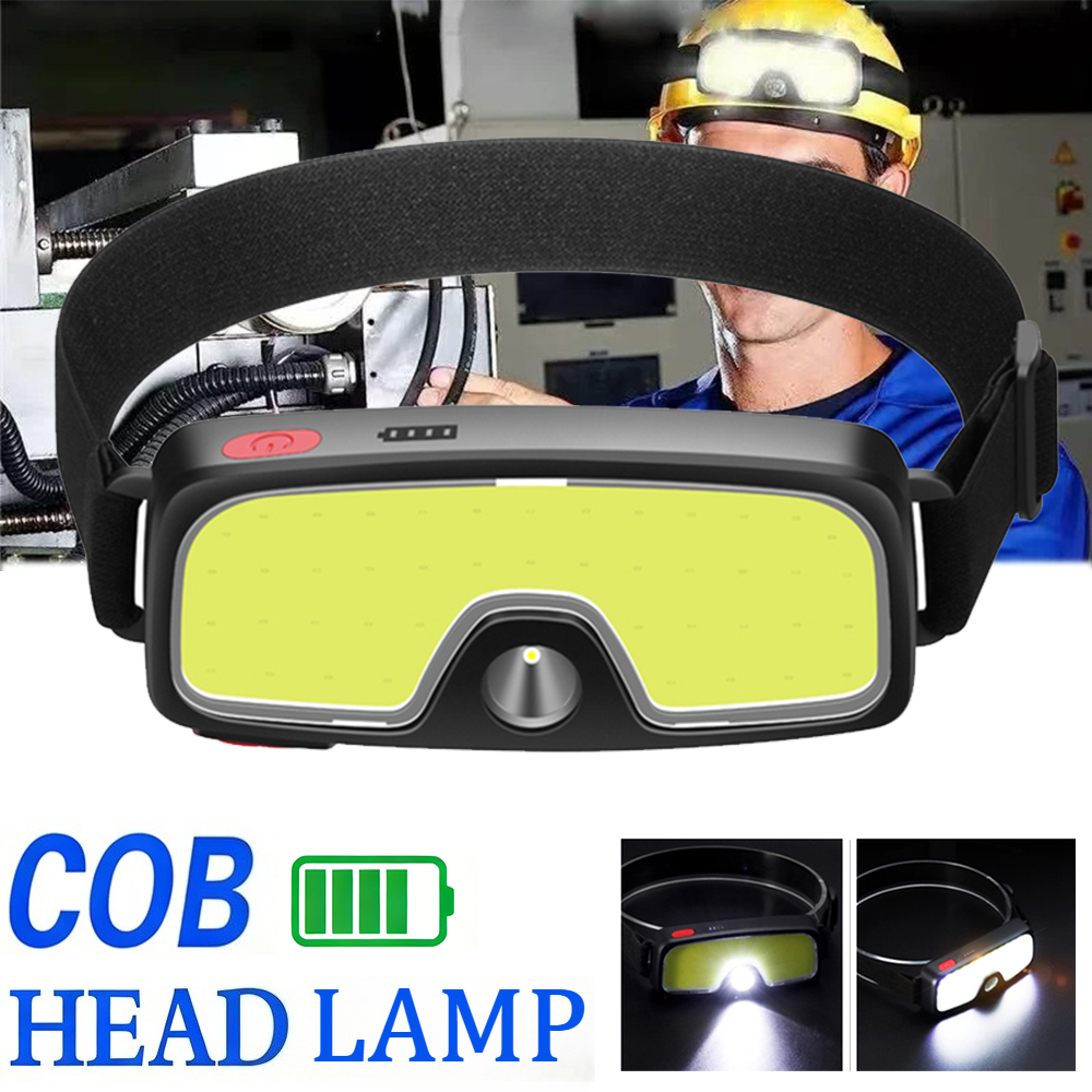 Fish Finder Battery - Мощный налобный фонарь COB с зарядкой