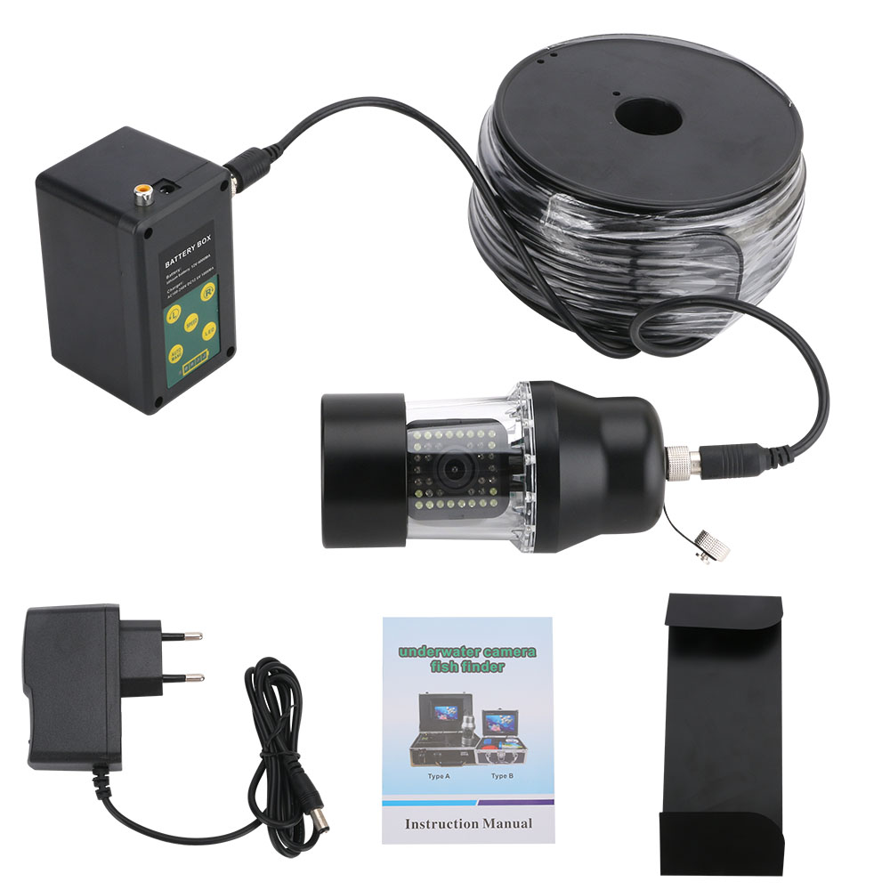 Fishing Camera - 9-дюймовый видеорегистратор, 100 м, видеокамера для
