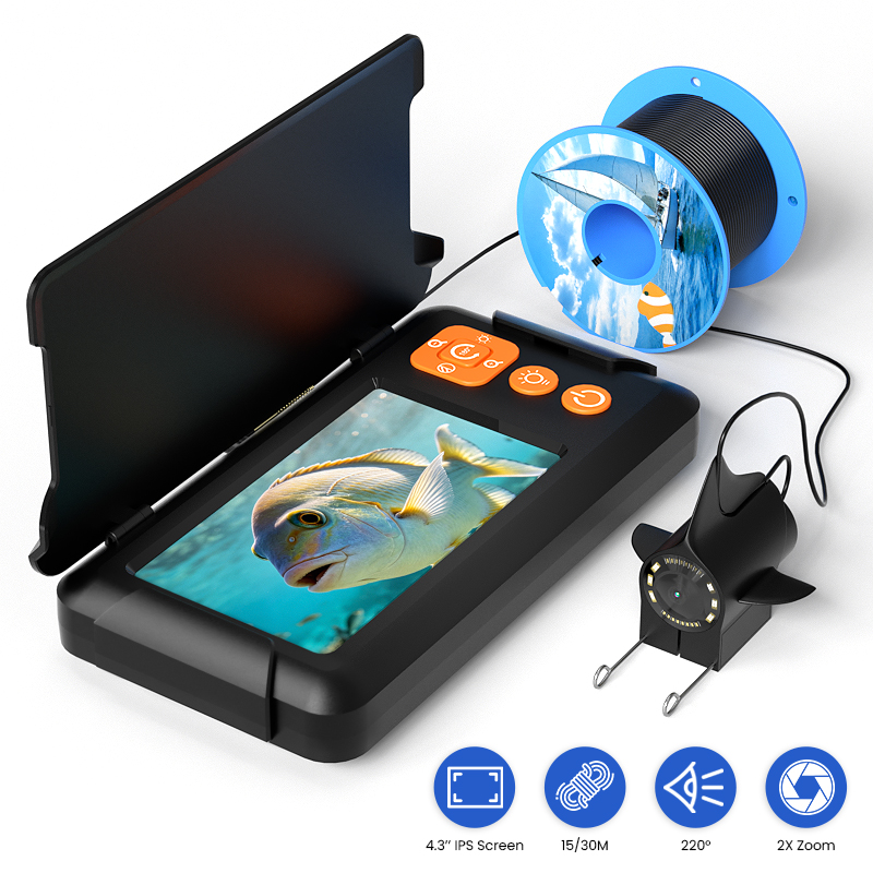 Fish Finder Portable - Портативный эхолот с креплением, визуальный эхолот