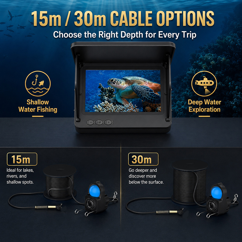Эхолот-камера для подводной ры – обзор и цена Fishing Depth Finder
