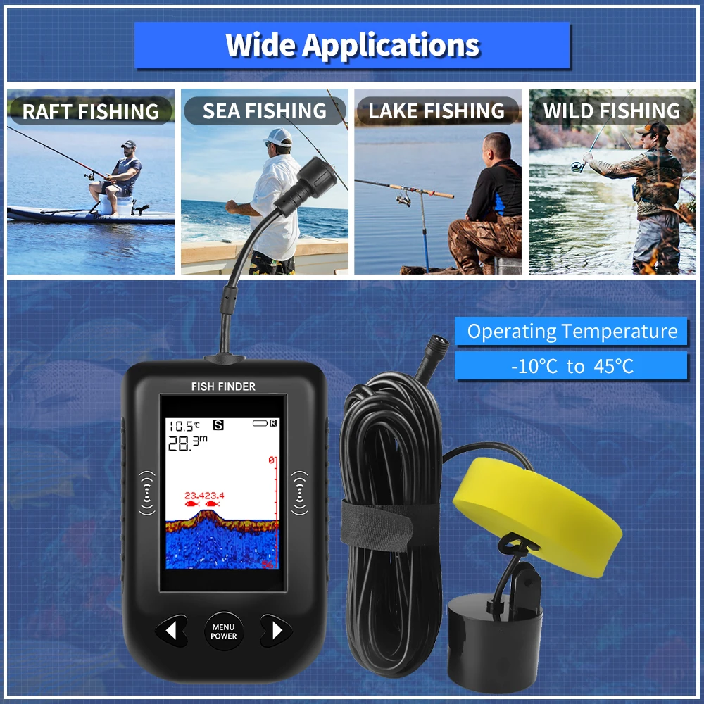 Эхолот Erchang XF03 для рыбалк – обзор и цена Fish Finder Portable